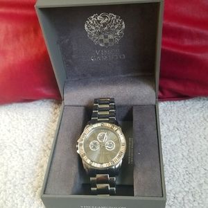 Vince Camuto Women's  Silvertone/Gun metal Watch VC5159